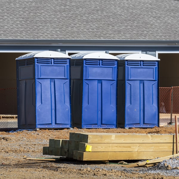 how can i report damages or issues with the porta potties during my rental period in Indian Hills NV